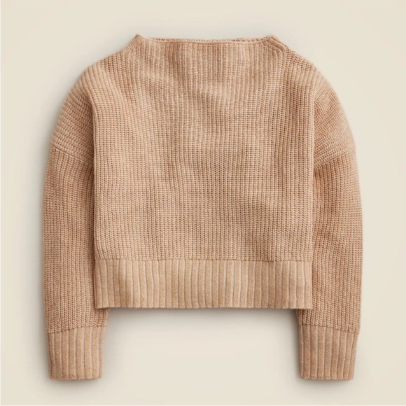 BOGO! J.CREW Ribbed Beachy Sweater Linen Cotton Blend Soft Khaki Size Medium - Picture 2 of 10